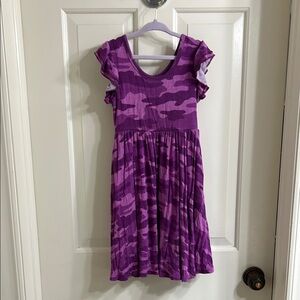 Little Sleepies Purple Camo Kids Dress
